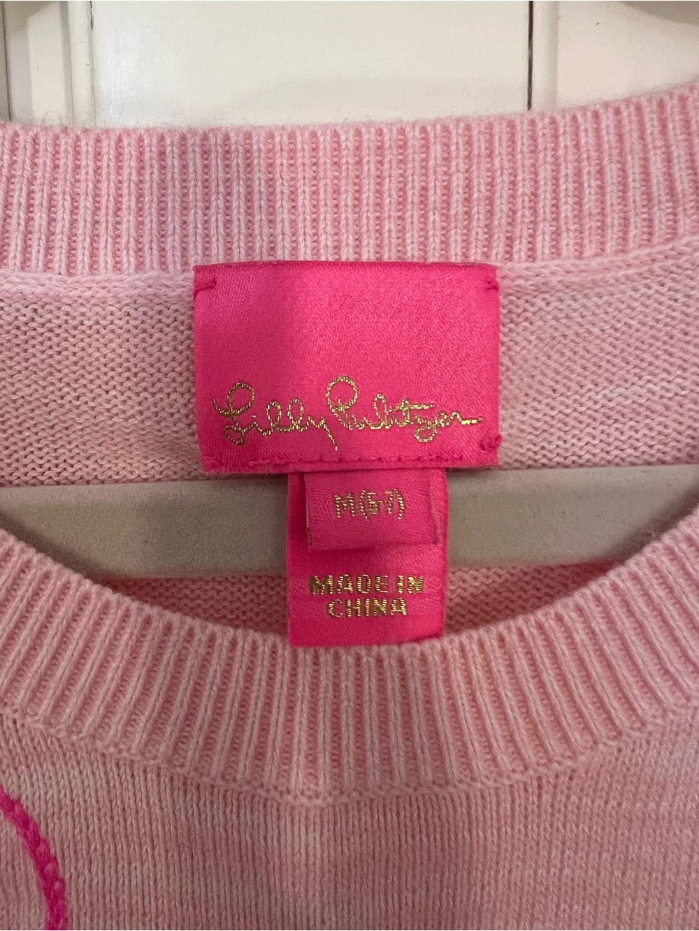 Lilly Pulitzer Pink Heart Embroidered Knit Dress - Picture 3 of 4